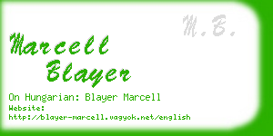 marcell blayer business card